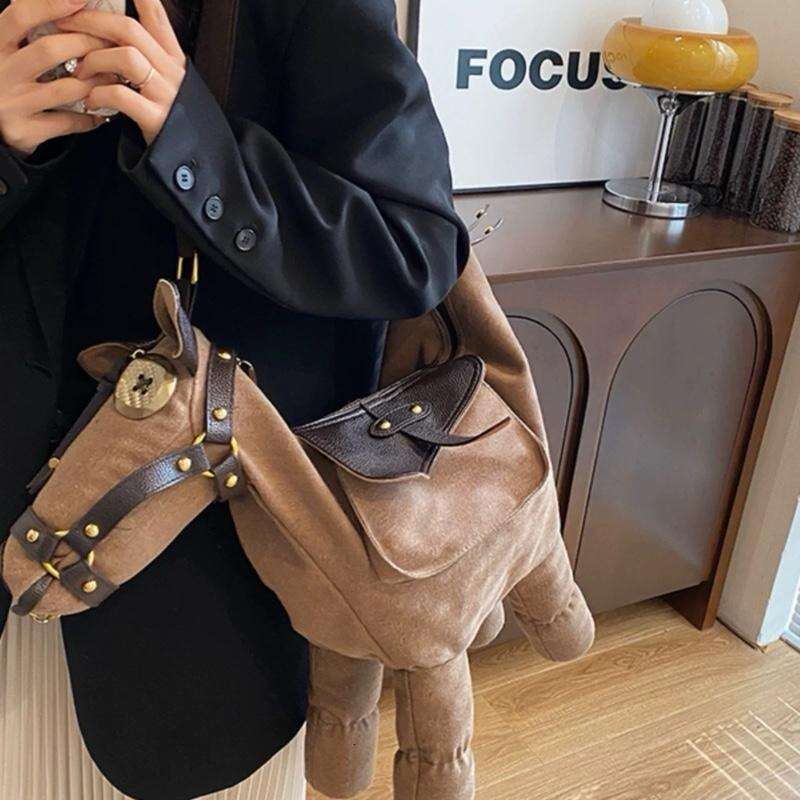 Horse bag Equine Companion Tote 1 Piece Casual Large Capacity Shoulder Women & Men, Trendy Versatile High-quality Daily Commuting Bag, Girl Fashionabl