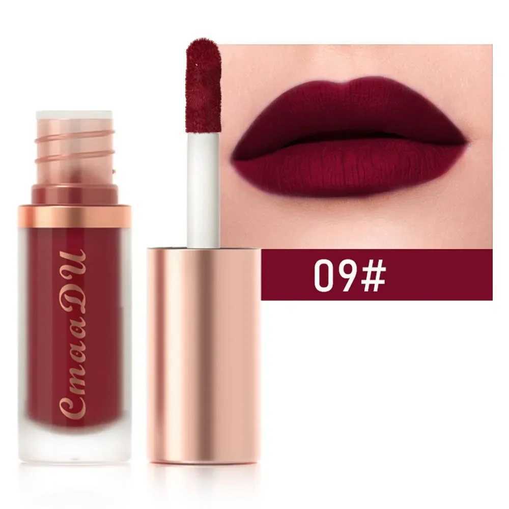 12 Colors Matte Lipstick Red Waterproof Sexy Makeup Lip Tint Smooth Nude Brown Pink Long Lasting Non-stick Lip Cosmetic Make UpW250219