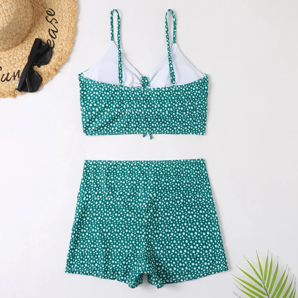 High waisted bikini swimsuit women 2023 push up floral printed 250219