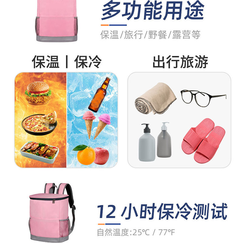 Designer Handbag Multi Functional Waterproof Insulated Backpack Large Capacity Leak Proof Cooler Bag For Outdoor Picnic Food Delivery Portable Cold St