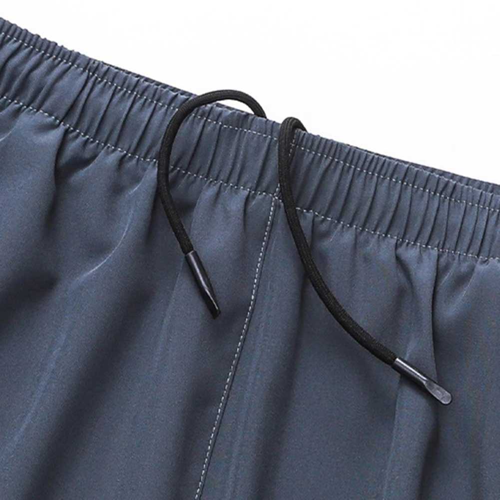 Mens Shorts Lined With Anti-glare Double-layer Fitness Shorts Running Loose-fitting Three-quarter Pants Athletic Shorts W250219