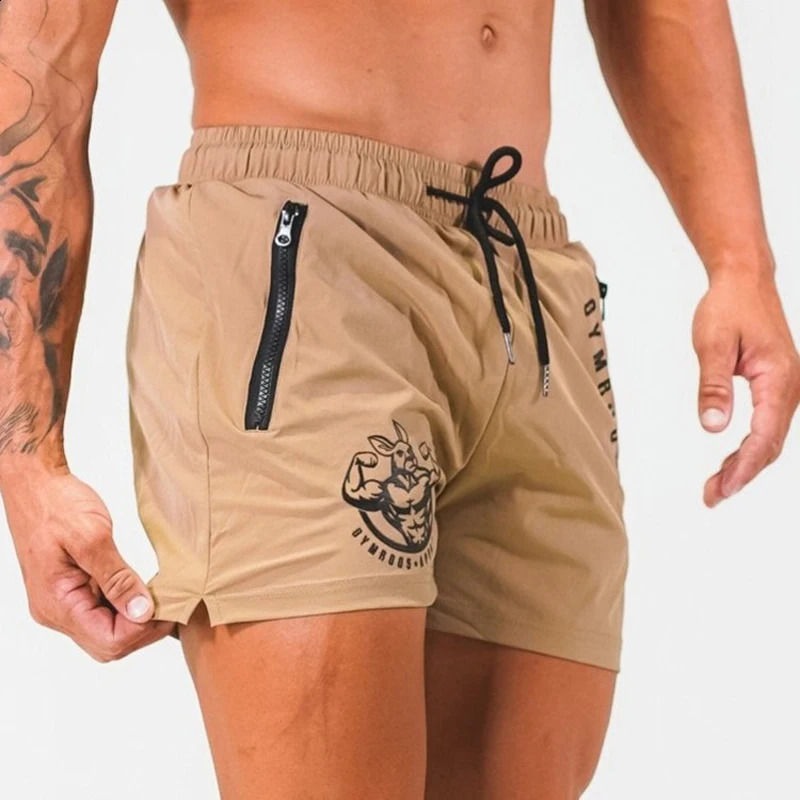 Sport Shorts Men Gym Workout Running Bodybuilding Joggers Summer Fitness Training Jogging Short Pants Male Beach 250218