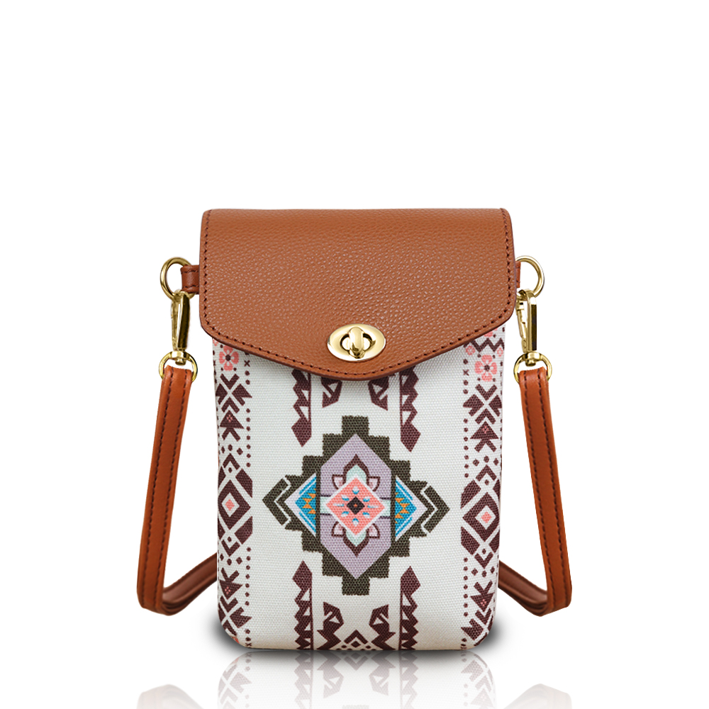 Fashionable Retro Bohemian Style Crossbody Bag, Lightweight & Portable Women Phone Pouch, Suitable As Gift