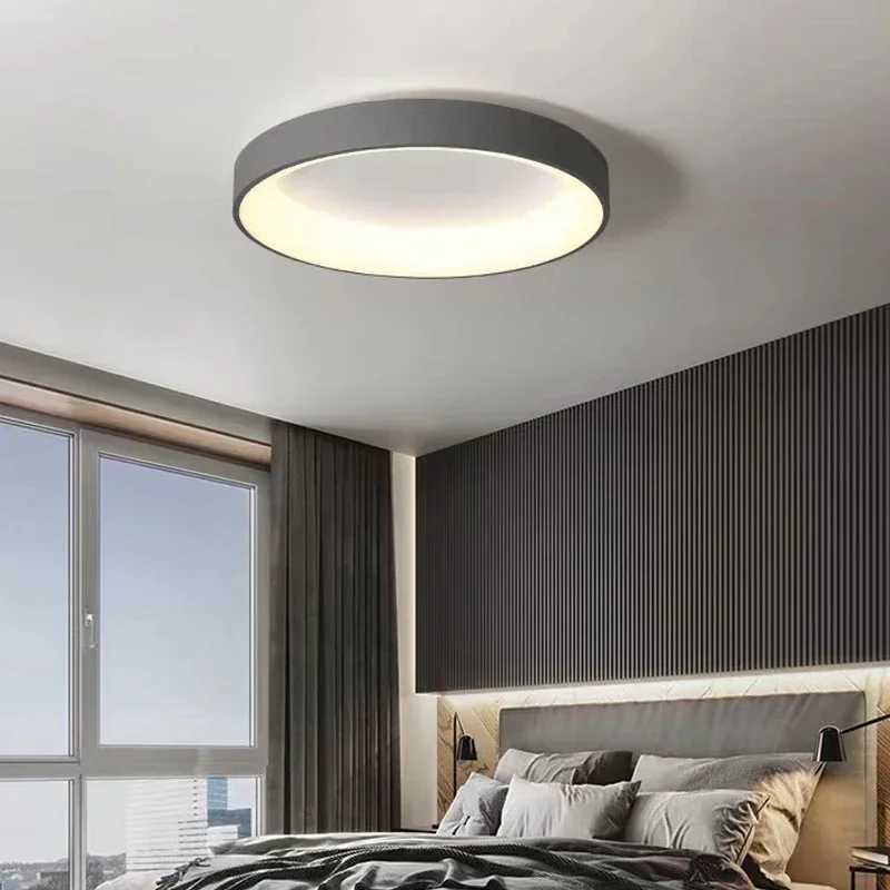 Nordic Ceiling Light Modern LED Simple Lamps For Living Room Bedroom Study Restaurant Home Indoor Round Decor Lighting Fixture Z250219