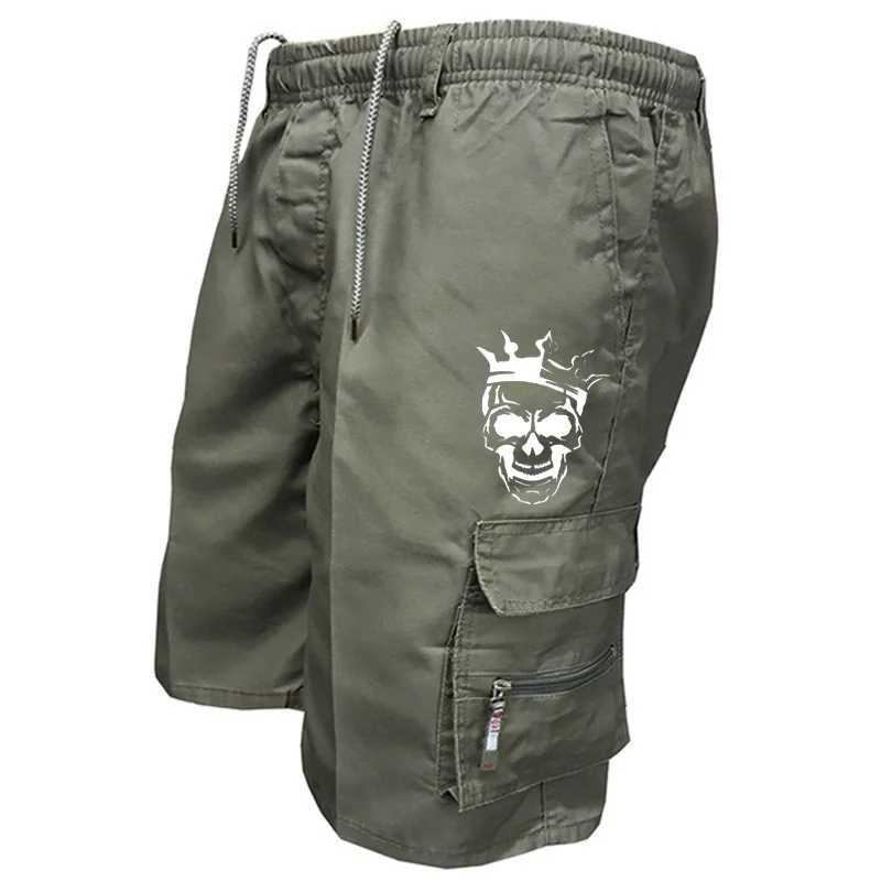 Men's Shorts New fashionable multi-pocket mens casual shorts fitness loose casual pants camouflage tactical shorts z250219