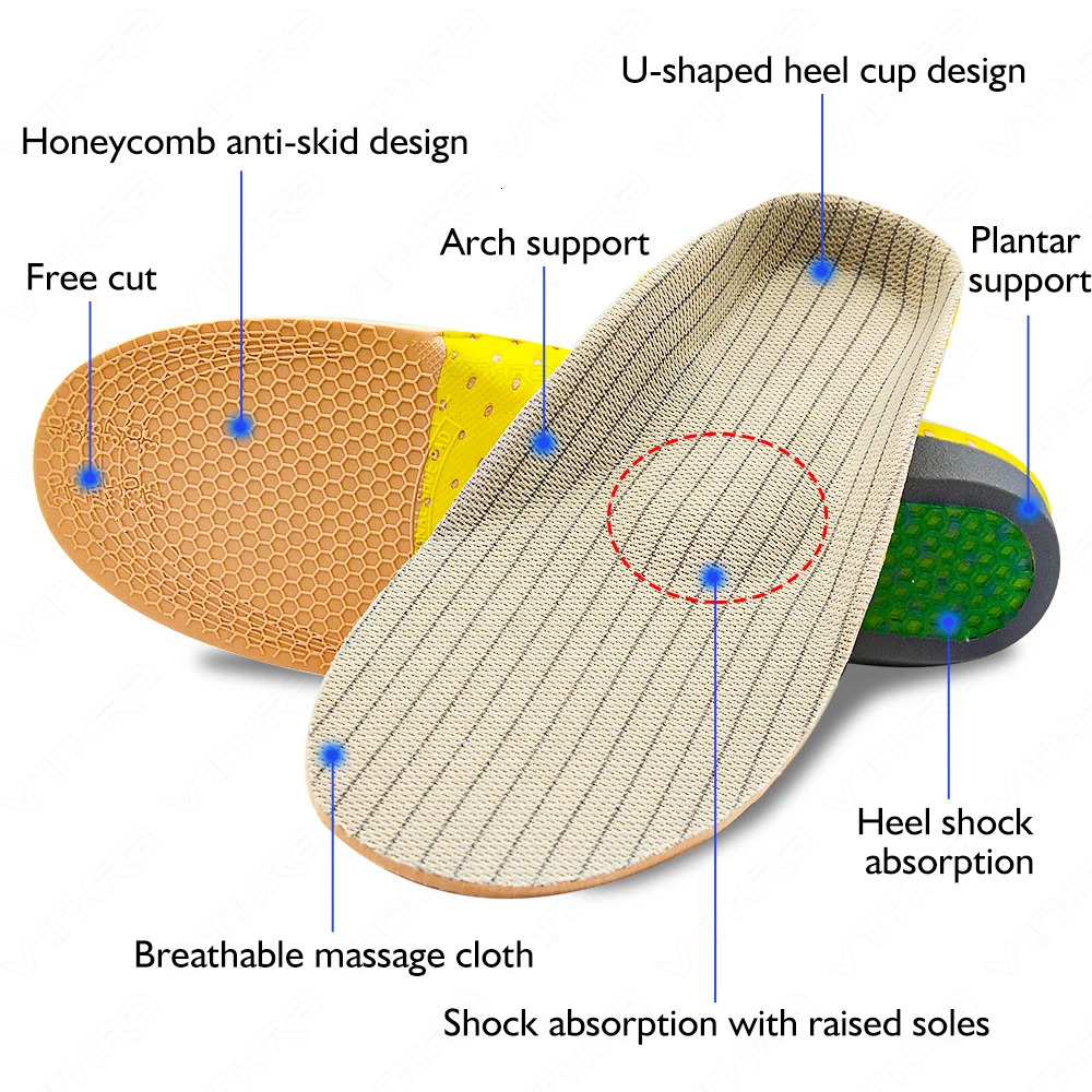 Krolik Ortic Gel Insoles For Sneaker Orthopedic Flat Foot Cushion Insert Arch Support Pad Painrelieving Man Women 250219