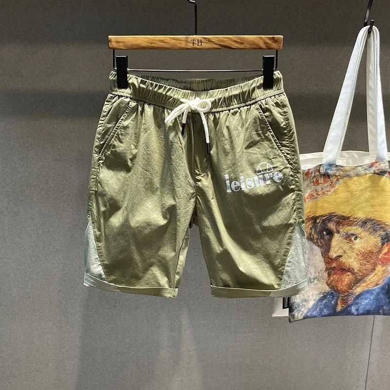 Men's Shorts Summer Casual Pants Shorts Mens Printed Basketball Sports Breathable Loose Elastic Cropped Beach Pants z250219