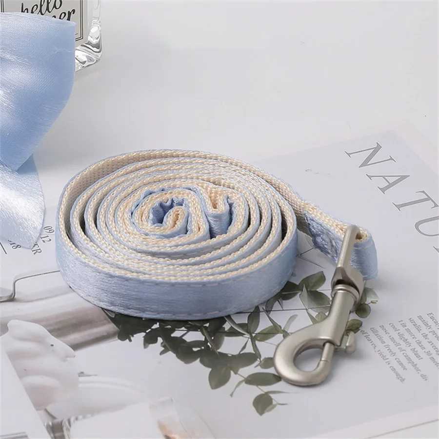 Dog Strap Leather Evening Dress Bow Neck Set Adjustable Cute Dog Strap Suitable for Small and Medium Pet Cat Collar Leather OutdXJ250218