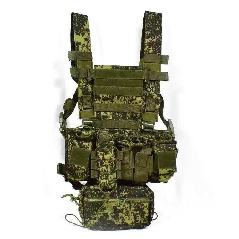 600D Tactical Chest Vest D3 Military Chest Rig Tactical Vest MOLLE System Light-weight Quick-release WarGame PaintballXJ250219