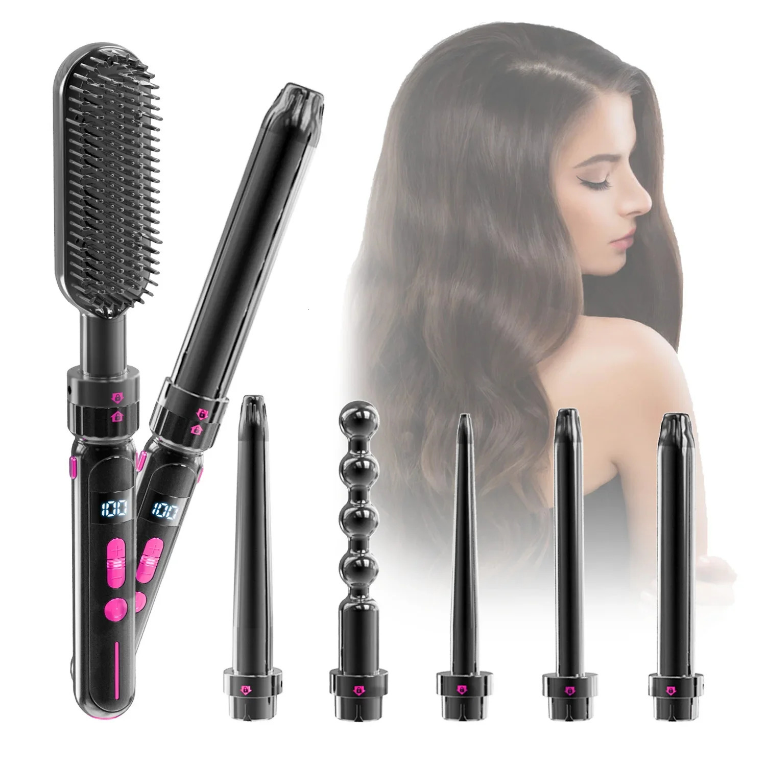 Professional Hair Curling Iron 2 in 1 Hair Straightener And Curler Twist Straightening Curling Iron Wave Waver Styling Tools 250214