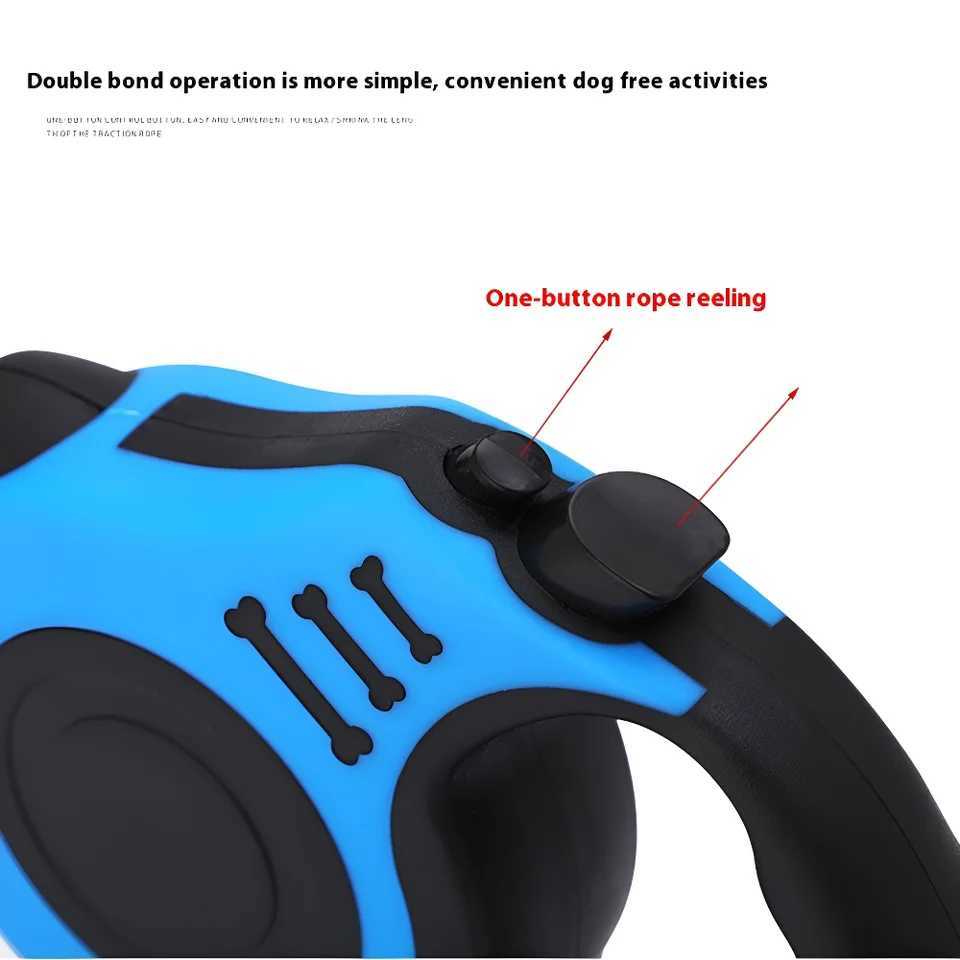 3m 5m Dog traction Leash for Dogs Cat Automatic Retractable Durable Nylon Lead Puppy Outdoor Travel Walking Hiking Traction RopeXJ250218