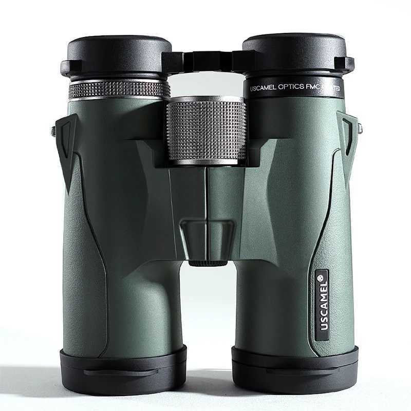 USCAMEL 10x42 8x42 HD BAK4 Binoculars Military High Power Telescope Professional Hunting Outdoor Sports Bird Watching green bla Z250219