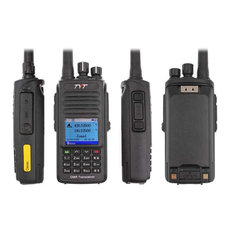 TYT MD-UV390PLUS DMR Digital Walkie Talkie MD UV390 AES256 Waterproof Dual Band UV transceiver GPS OptionalXJ250219