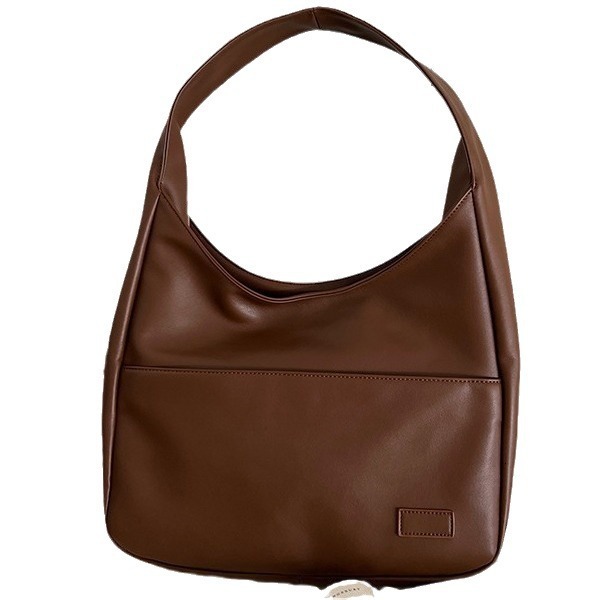 Large capacity for women 2025 new autumn and winter soft leather bucket commuting tote bag, college student class shoulder bag #swissmilitary
