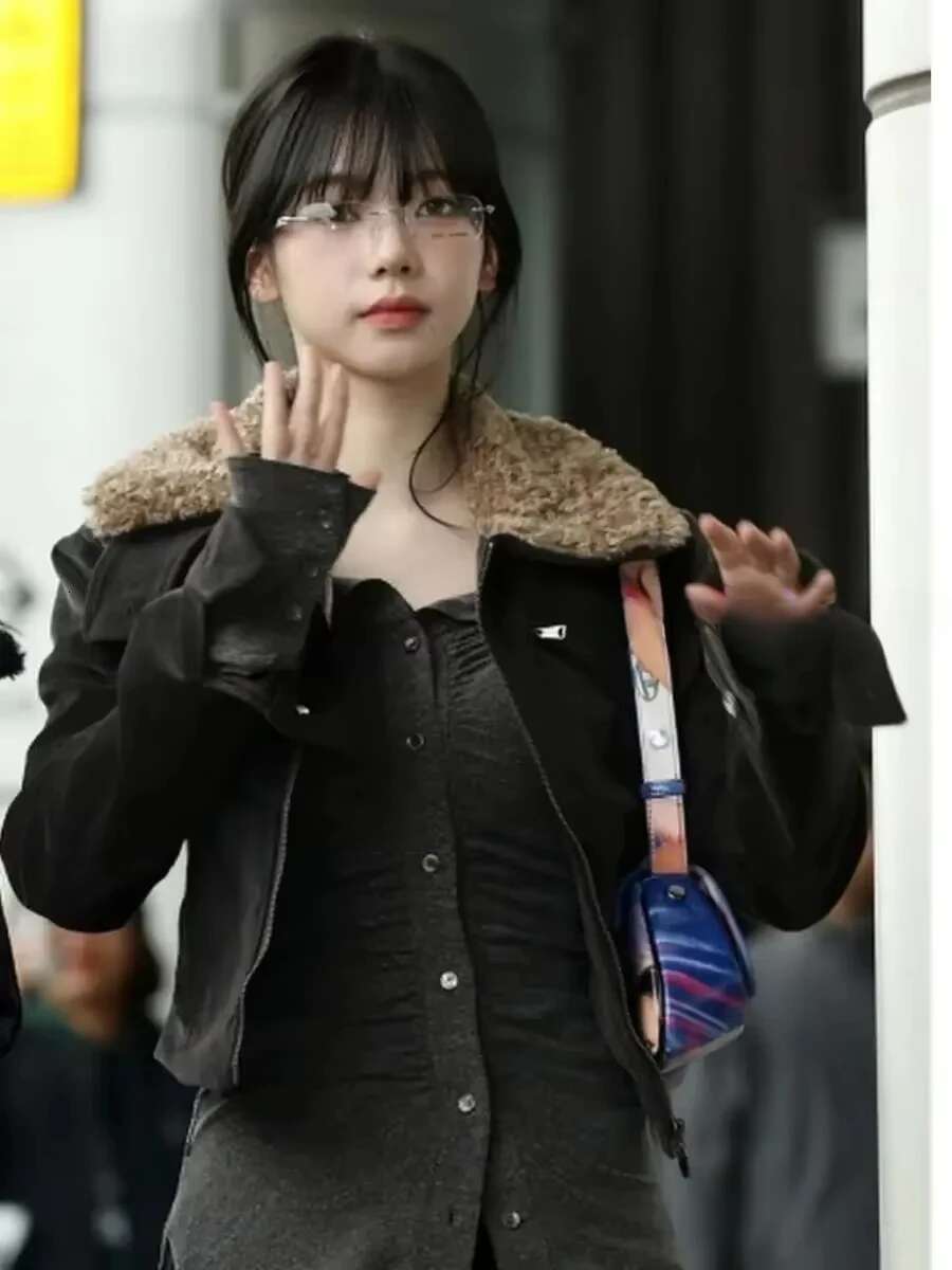 Korean Vintage Berber Fleece Fur Collar Corduroy Cropped Jacket + Single Breasted Off Shoulder All Match Cardigan Women Suits
