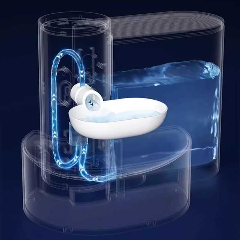 Dog Feeders CE Pouring Cat Water Dispenser Flowing Water Charging Automatic Water Feeder Pet Dog Water Dispenser Pet Water Dispenser H250218