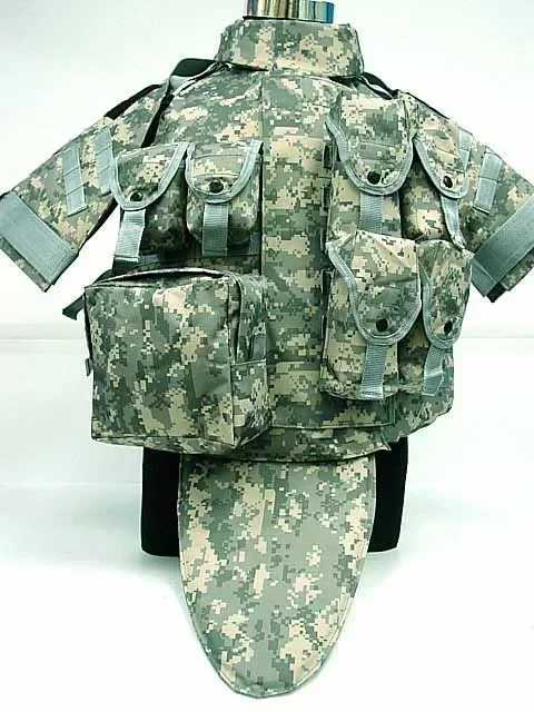 OTV Tactical Vest Camouflage Hiking Body Armor with Pouch/Pad ACU Airsoft Hunting Molle Assault Plate Carrier CS ClothingXJ250219