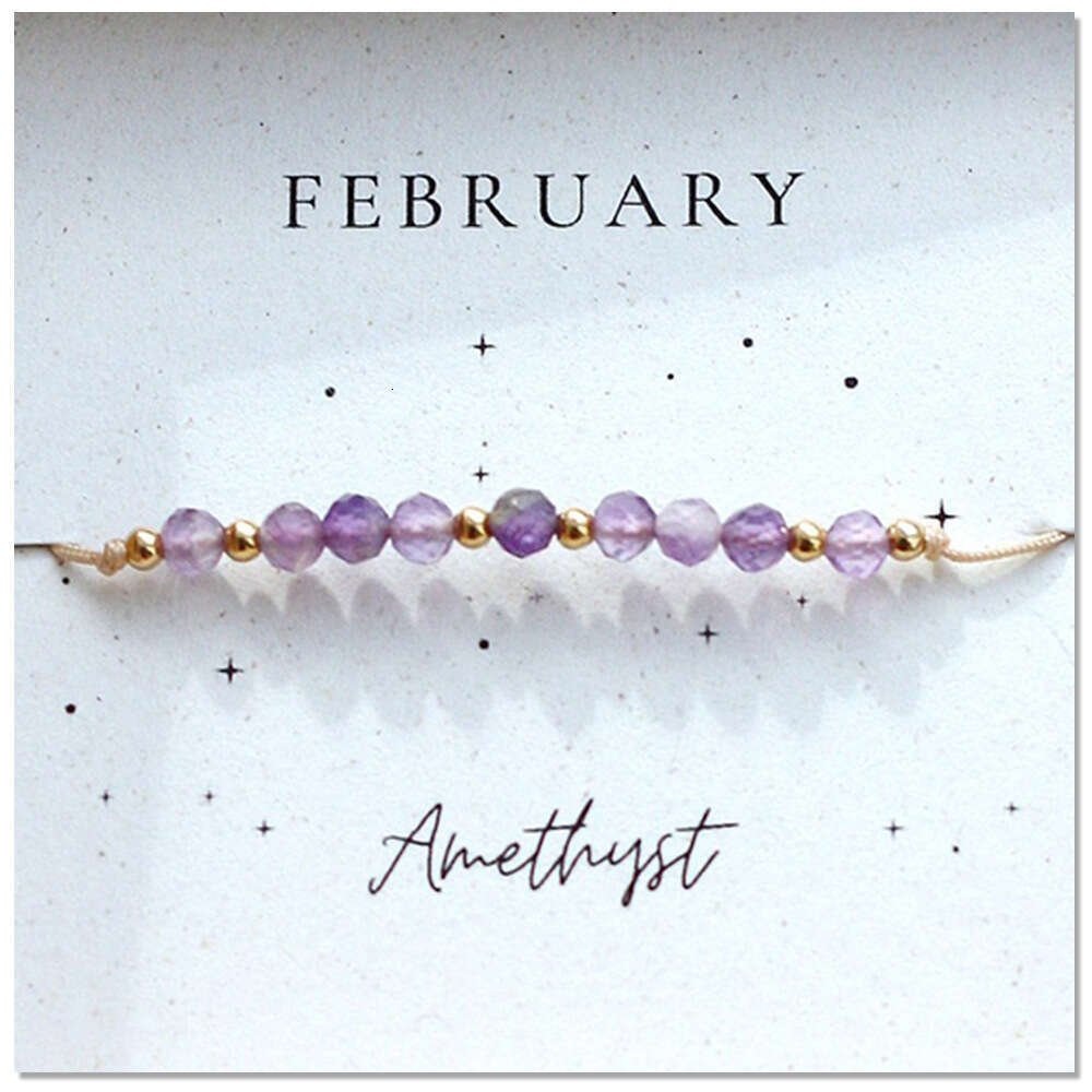 Hot selg Month Birthday Half Mixed Wear Copper Bead Handmade Beaded Bracelet for Women, Fashionable and Versatile