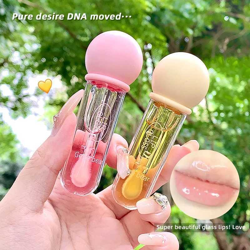 Gogo Bear Pudding Jelly Lip Oil Moisturizes and hydrates fine shine autumn and winter anti-dry cracked lipsW250219