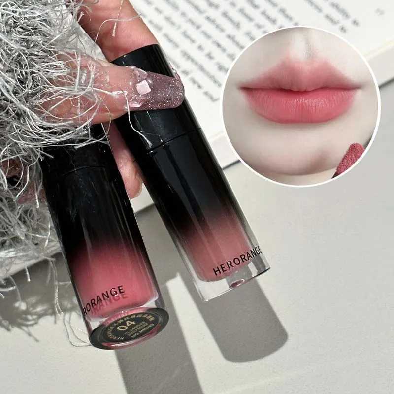 Low saturation mirror gloss lip gloss mirror Russet liquid lipstick moisturizing lip color natural nude lip makeupW250219