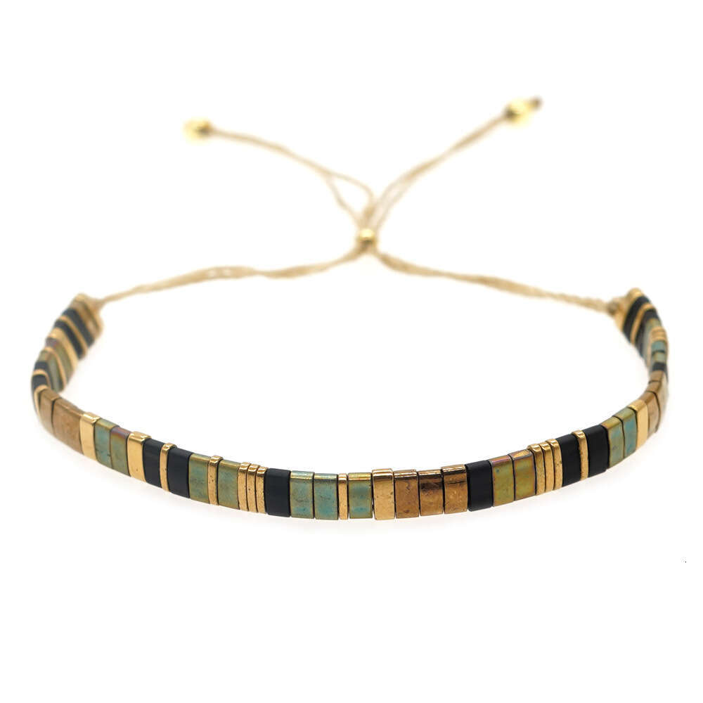 Commuter Ethnic Style Jewelry Tila Beads Fashion Trend Handmade Weaving Bracelet