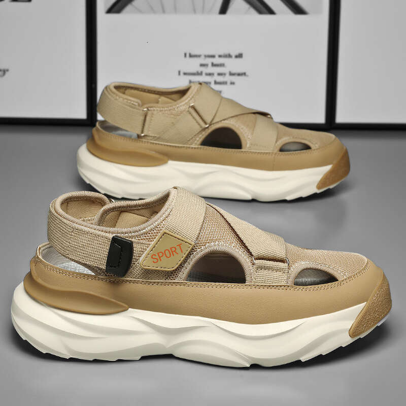 Dongdong Shoes 2024 New Spring Spread to Work Dad Driving for Men Baotou Sports Beach Sandals