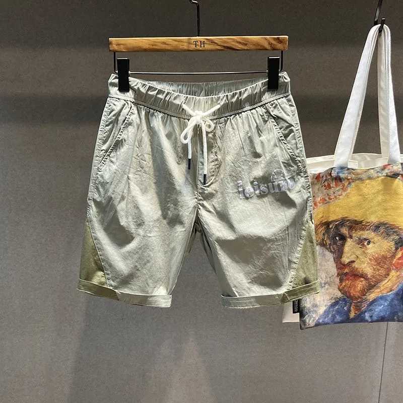 Men's Shorts Summer Casual Pants Shorts Mens Printed Basketball Sports Breathable Loose Elastic Cropped Beach Pants z250219