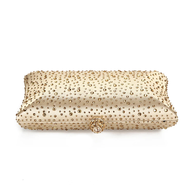 Gold Clutch Bags for Women Green Purses and Handbags with Rhinestone Wedding Shoulder Bag Ladies Evening ZD1300 250218