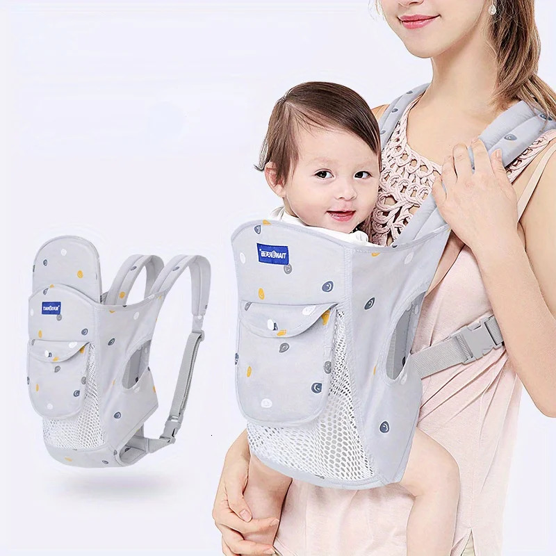 Kangaroo Shoulder Strap for Infants born Wrap Sling Ergonomic Cute Bite Towel Kid Breathable Front Facing Baby 250219