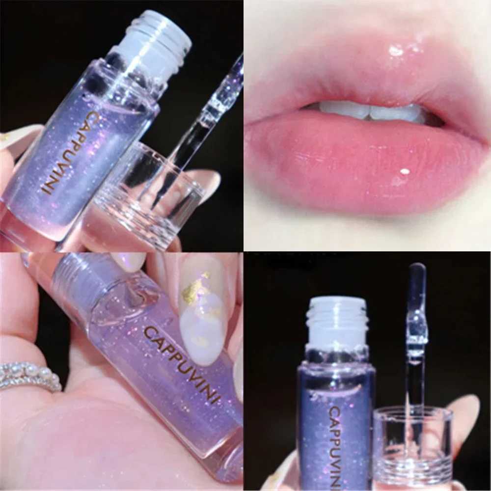 Transparent crystal jelly lip gloss transparent mirror moisturizing lipstick glitter liquid lipstick fruit flavor lip glossW250219