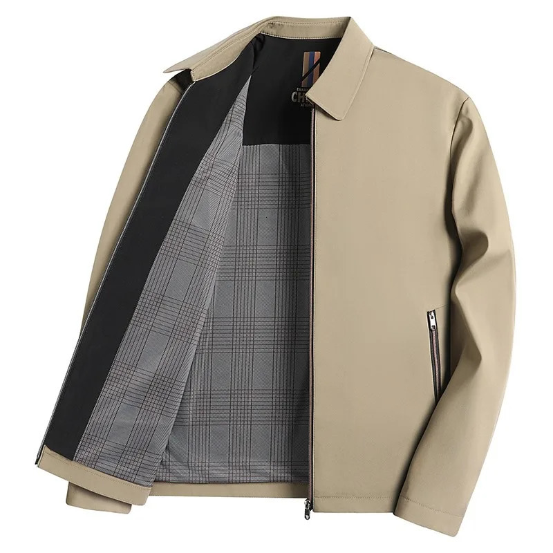 Mens Casual Jacket Spring Autumn Solid Color Business Male Suit Coat High Quality Men Clothing Outwear 250214