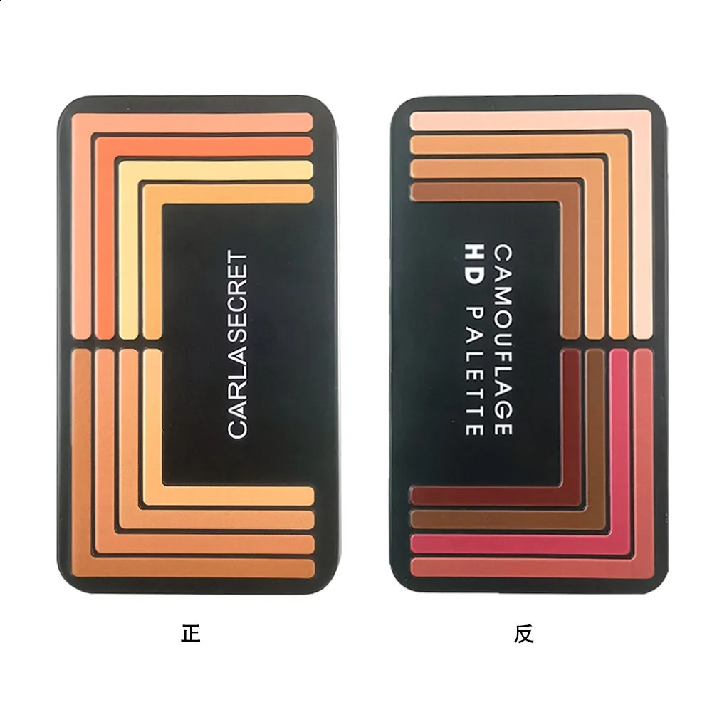 16-Color Iron Box Concealer Plate Natural Non-Stuck Powder Multi-Purpose Matte Highlight Concealer Blush Palette Bronzer 250214