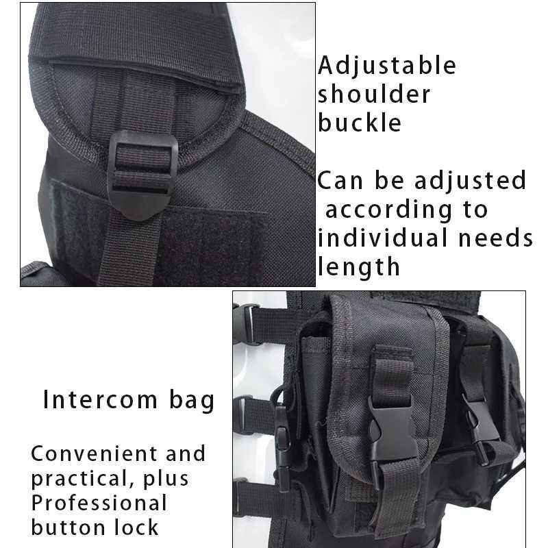 Combat bulletproof vest with water bag multi pocket CS hunting accessories camping and hiking accessoriesXJ250219