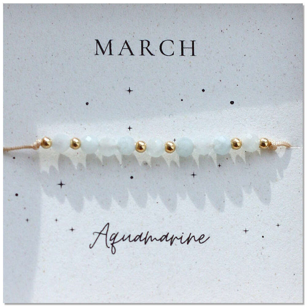 Hot selg Month Birthday Half Mixed Wear Copper Bead Handmade Beaded Bracelet for Women, Fashionable and Versatile