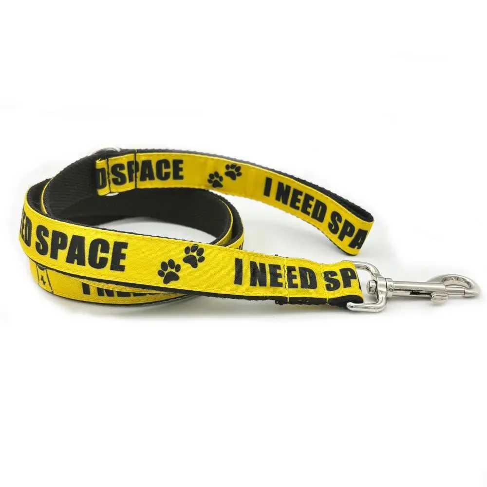 Personalized Pet Collar Warning Sign DO NOT PET I Need Space Custom Puppy Cat Name ID Tag Adjustable Basic Dog Collars W250219