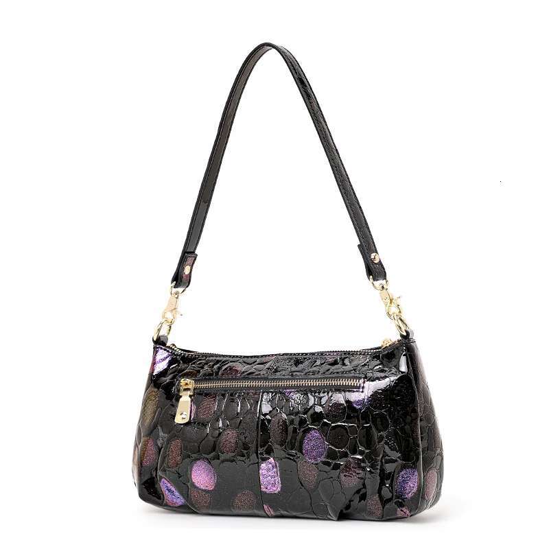Aidrani Women's Genuine Leather Shoulder Fashionable Polka Dot Design Brand Cowhide Crossbody Bag