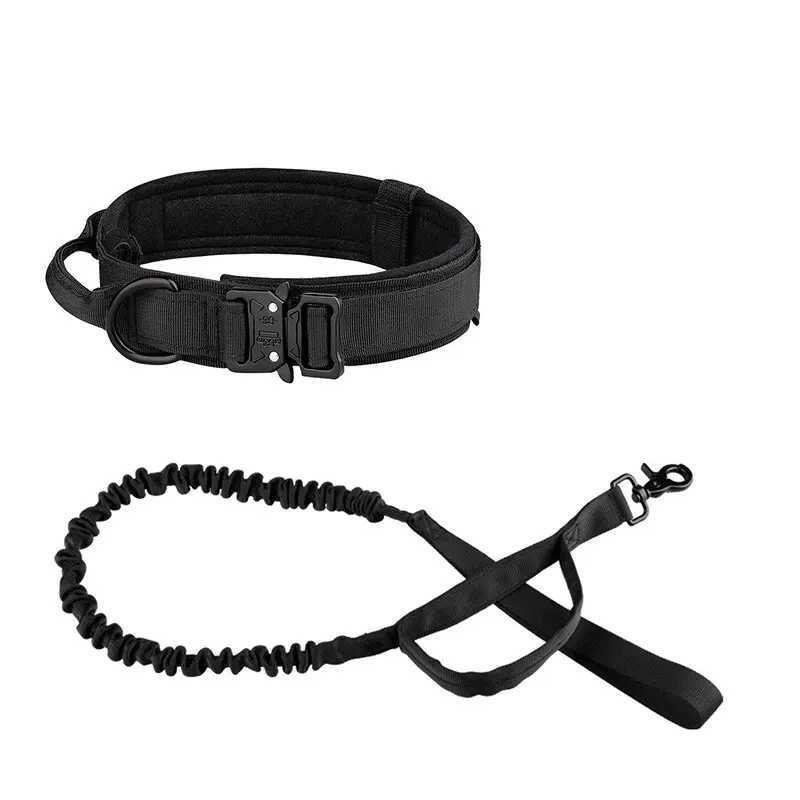 Medium And Large Breed Tactical Dog Collar And Leash Set Suitable For All Breeds Adjustable And Durable.XJ250218