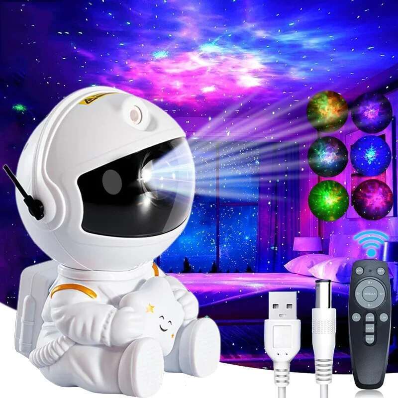 Galaxy Star Astronaut Projector Starry Sky Porjectors Lamp Decoration Bedroom Room Nebula LED Night Light Children Gifts