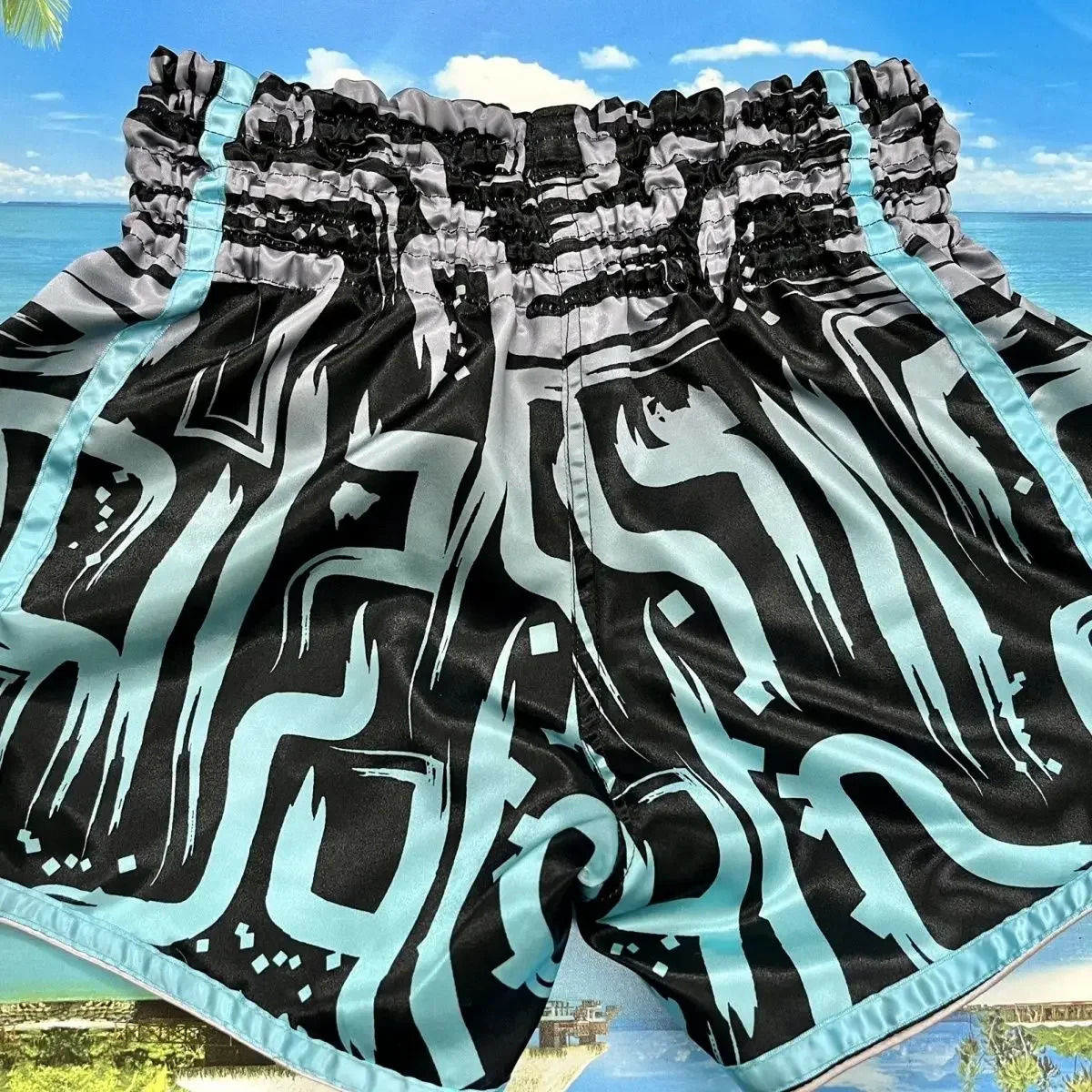 Original Training Muay Thai Gym Fighting Shorts Fitness Combat Sports Pants Embroidery Style Boxing Sweat y250219