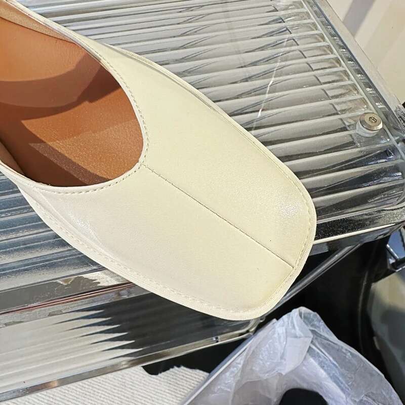 Genuine leather square toe women mary janes bowknot flats