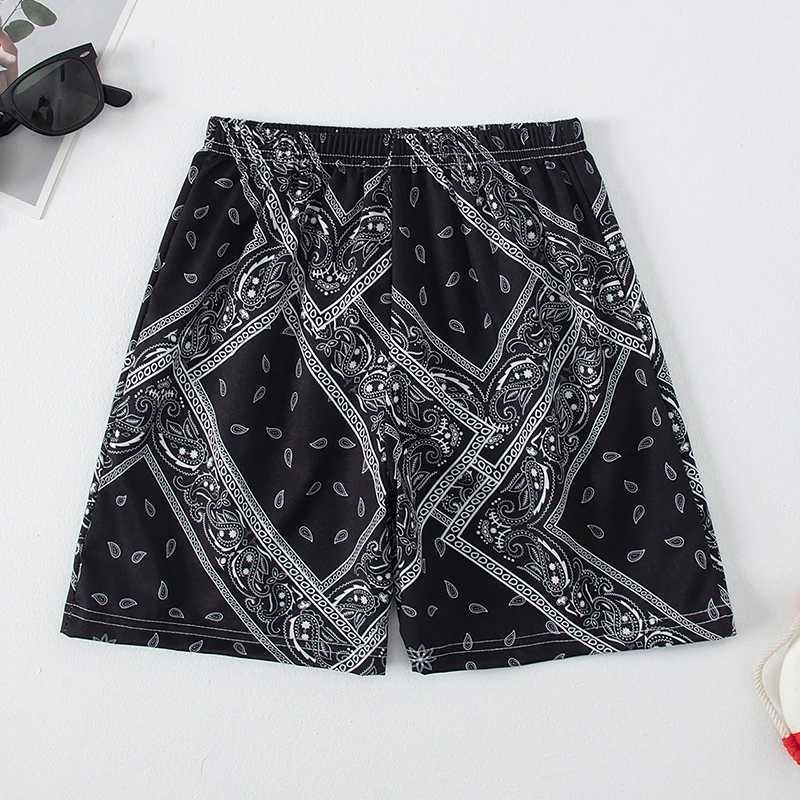 Men's Shorts 3 Pcs Summer Childrens Multi-color Combination Beach Shorts Boys And Girls Leisure Palm Tree 5 Pants Joker Elastic Waist Pants z2502