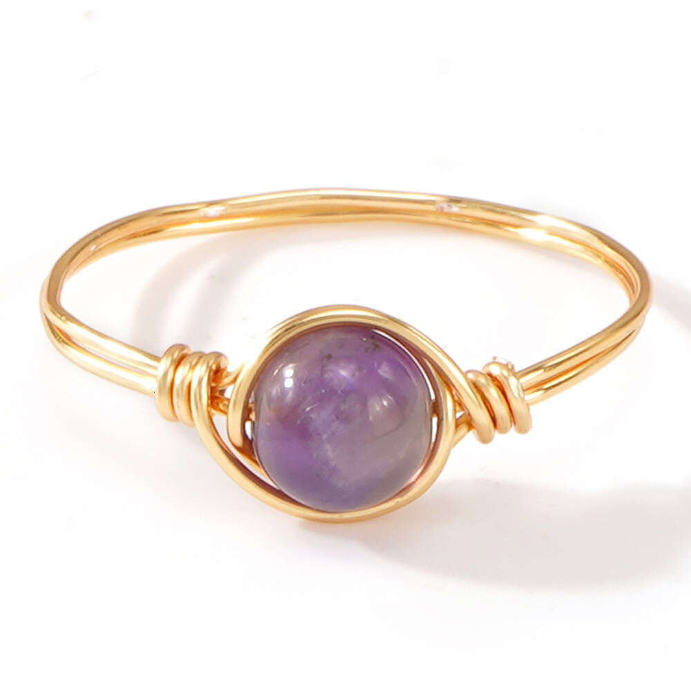 French style light luxury green agate half women's natural stone ring, high-end feel, ins style, no fading