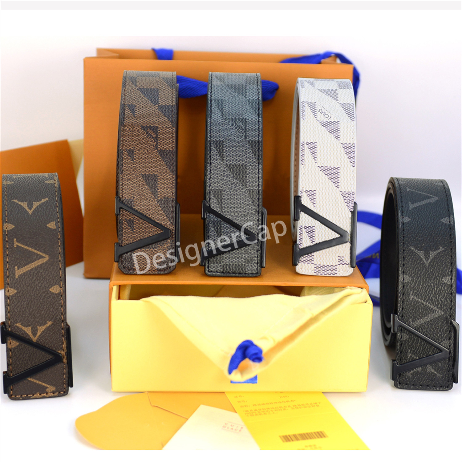 Designer Belt Fashion Designer Belts For Men Cinturones Women Casual Ceinture Classic Letters Plaid Flower Metal Smooth Buckle Fashion Mens Belt Trendy Man Belt
