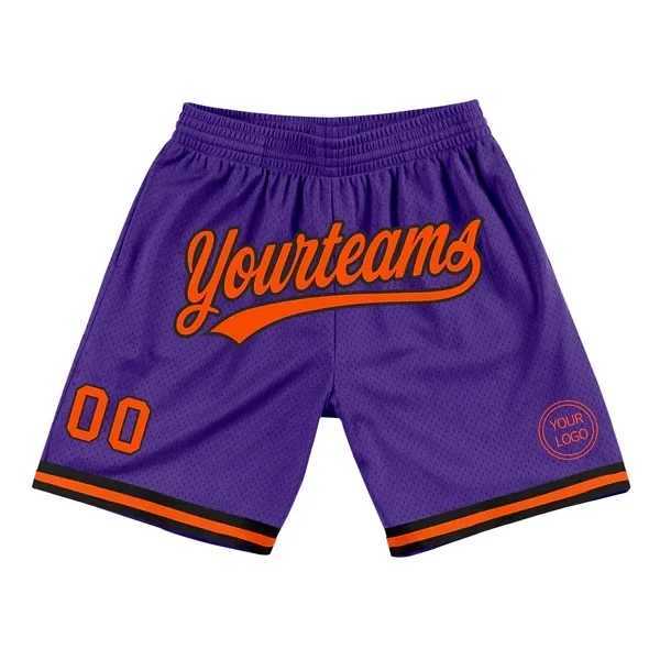 Men's Shorts Custom Purple White-Pink Authentic Throwback Basketball Shorts 3D All Over Printed Mens Shorts Quick Drying Beach Shorts z250219
