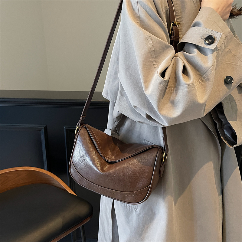 Autumn and winter niche 2025 new women's popular crossbody single shoulder armpit bags, dumpling bags #swissmilitary