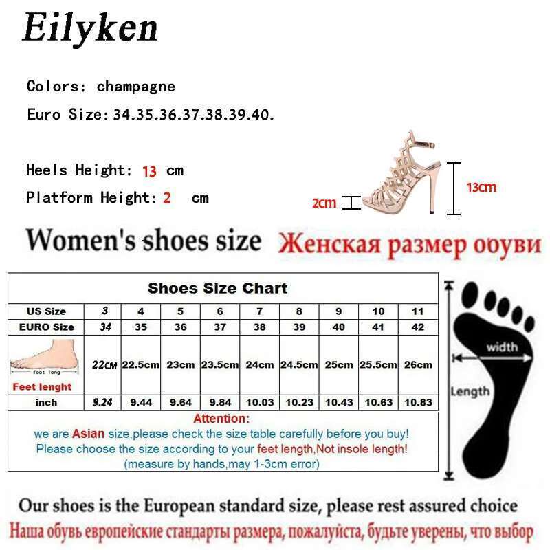 Gladiator Peep Toe Women Sandals Ankle Buckle Strap Summer Thick High Heels Golden Pole Dancing Pumps Shoes