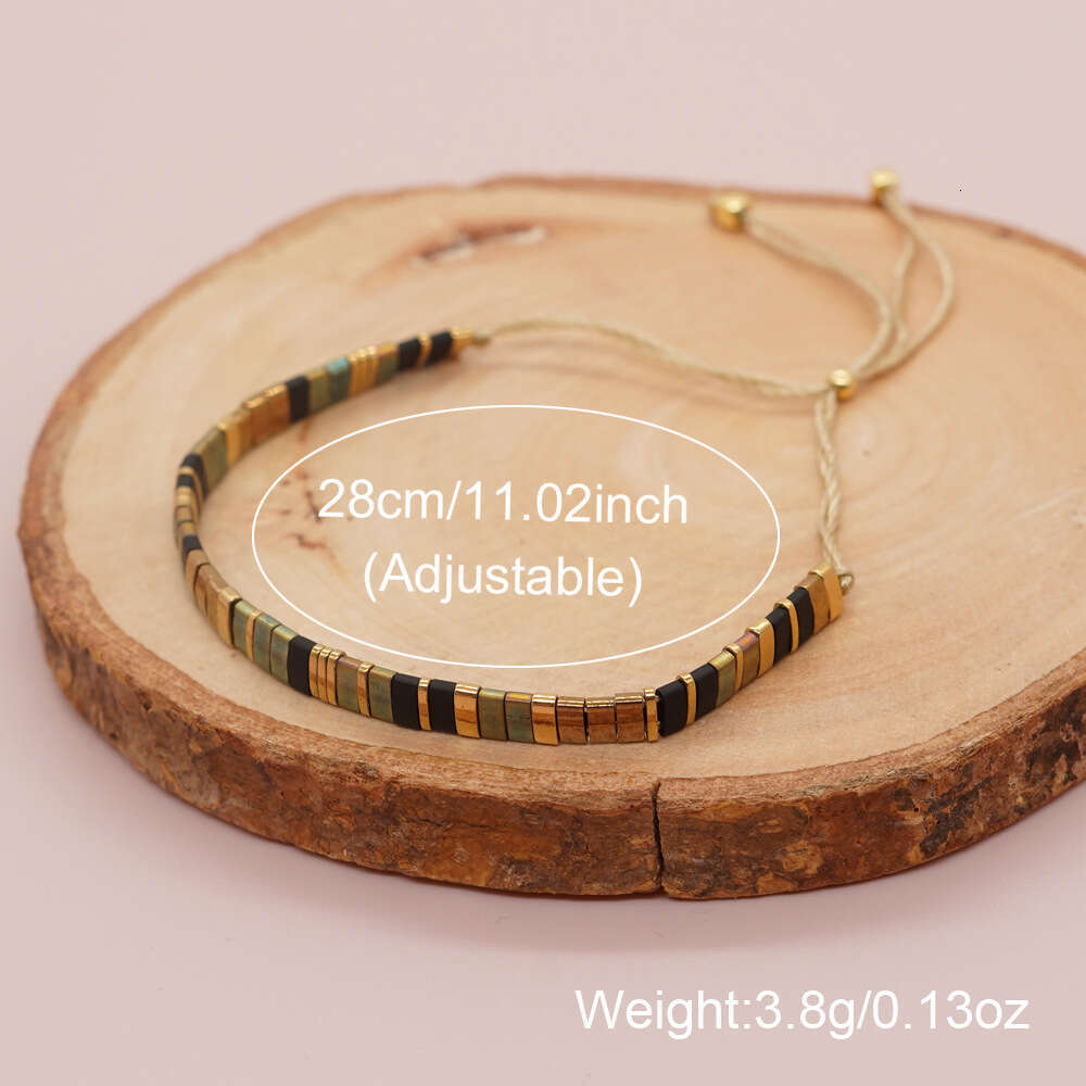 Commuter Ethnic Style Jewelry Tila Beads Fashion Trend Handmade Weaving Bracelet