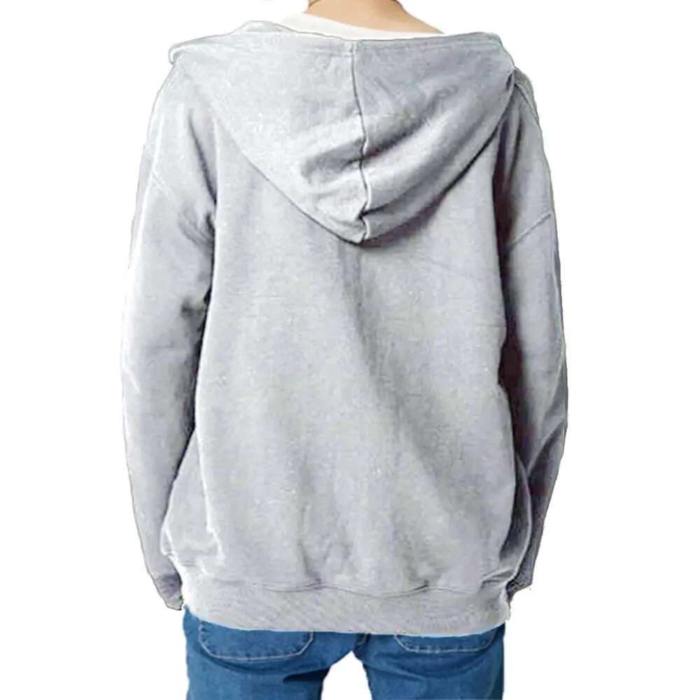 Women Solid Hoodies Coat Haruku Basic Long Sleeve Spring Autumn Loose Zip Up Casual Oversized Sweatshirts Jacket With Pocket