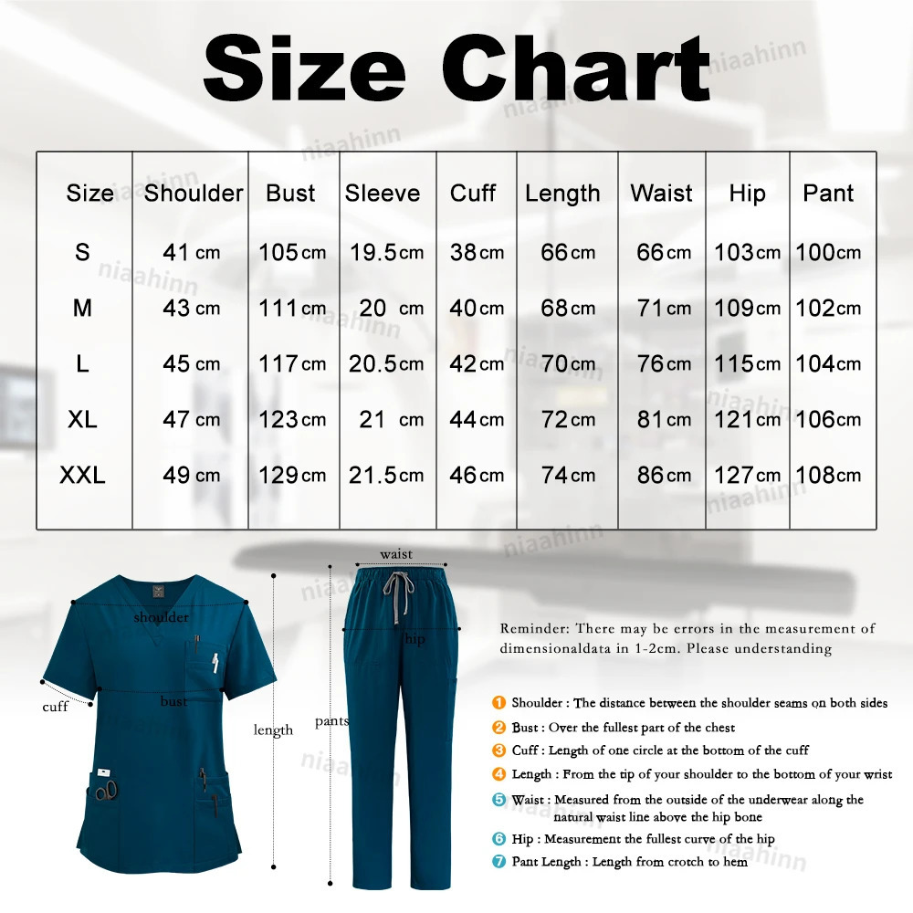 Nursing Scrubs Set Anti Wrinkle Clothing Wholesale Hospital Scrub Top Doctor Nurse Special Uniform Mens Wear 250219