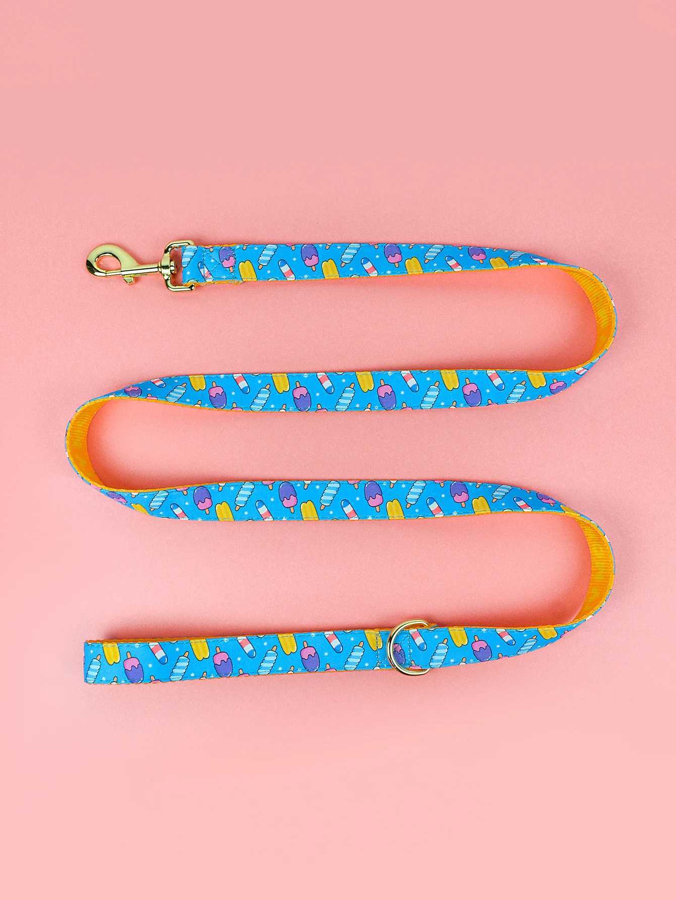 Valentines Day and New Years gift For Dog Lovely Pet Traction Rope Double-Sided Printing Pet Dog And Cat Holiday Gift LeashXJ250218